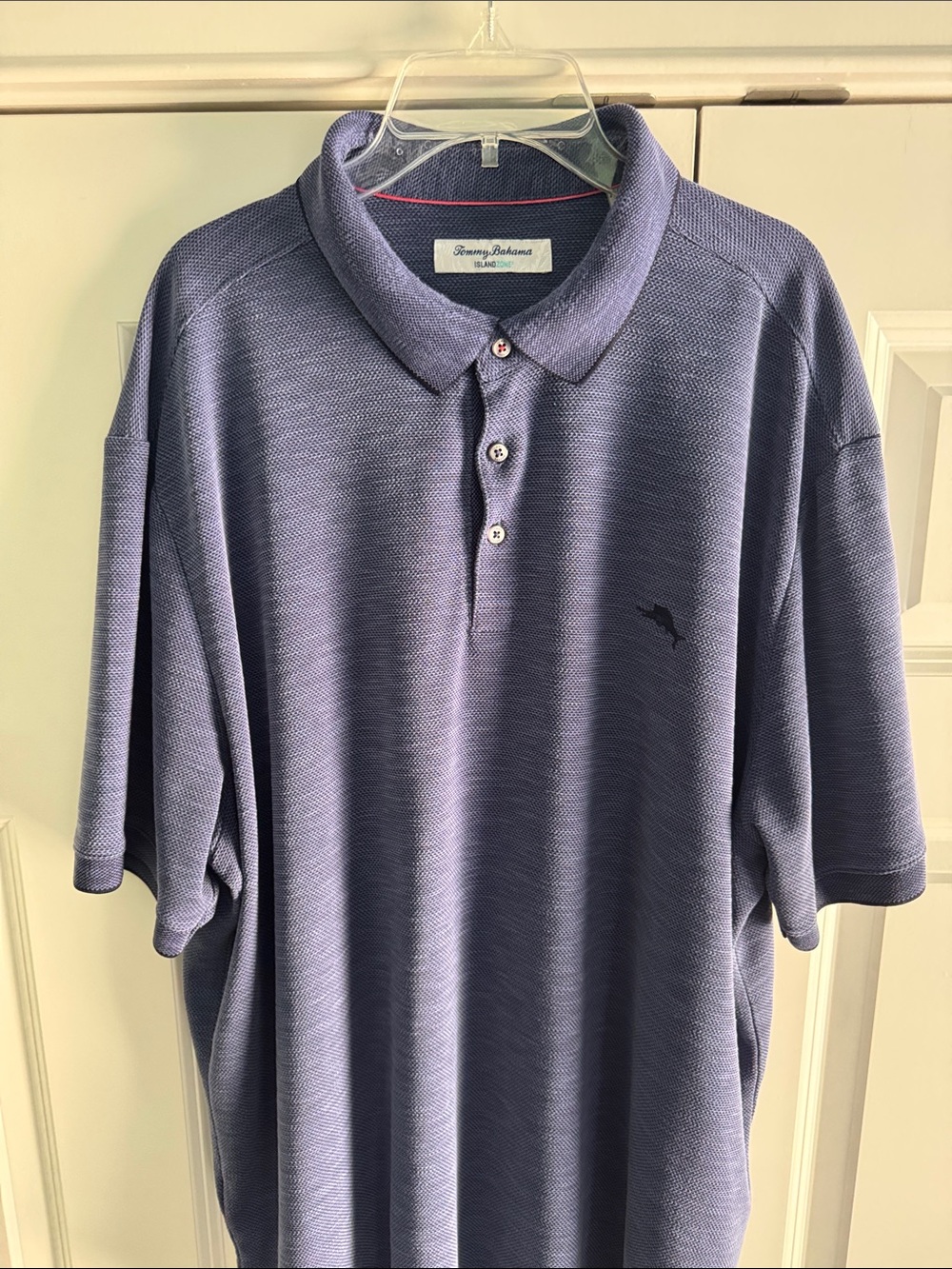 Tommy Bahama Lavender-Blue Pique Polo Shirt
